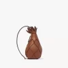 Ananas-Umhängetasche aus genarbtem Leder