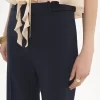 Ausgestellte, maßgeschneiderte Hose aus Stretchwolle