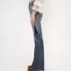 Ausgestellte Patchwork-Jeans aus Denim Ausgestellte Patchwork-Jeans aus Denim