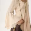 Ausgestelltes Minikleid aus Seidengeorgette