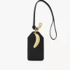 Bananenanhänger aus glänzendem Leder