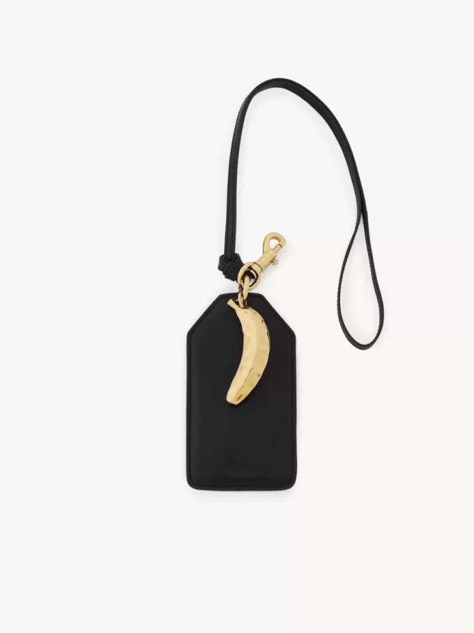 Bananenanhänger aus glänzendem Leder