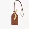Bananenanhänger aus glänzendem Leder