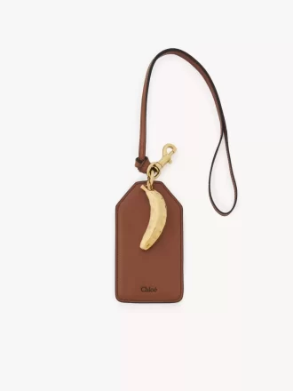 Bananenanhänger aus glänzendem Leder