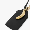 Bananenanhänger aus glänzendem Leder