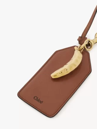 Bananenanhänger aus glänzendem Leder