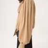 Übergroße, geraffte Lavallière-Bluse aus Crêpe de Chine Übergroße, geraffte Lavallière-Bluse aus Crêpe de Chine