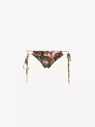 Bikinihose mit Rosenprint