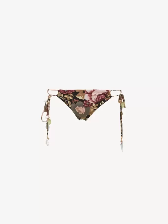 Bikinihose mit Rosenprint