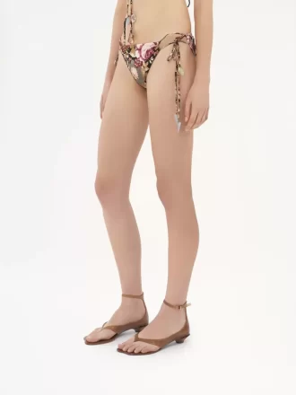 Bikinihose mit Rosenprint