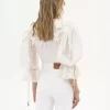 Body mit Puffärmeln aus Guipure-Spitze-Baumwollmischung Body mit Puffärmeln aus Guipure-Spitze-Baumwollmischung