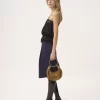 Camisole-Top mit Kordelzug aus Seidenjacquard und Spitze Camisole-Top mit Kordelzug aus Seidenjacquard und Spitze