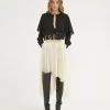 Cape-Bluse aus Seiden-Georgette Cape-Bluse aus Seiden-Georgette