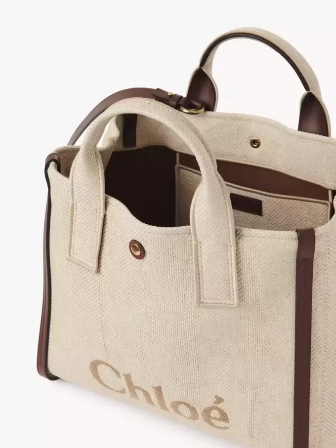 Chloé Carry Tote Bag aus Bastfasern Chloé Carry Tote Bag aus Bastfasern