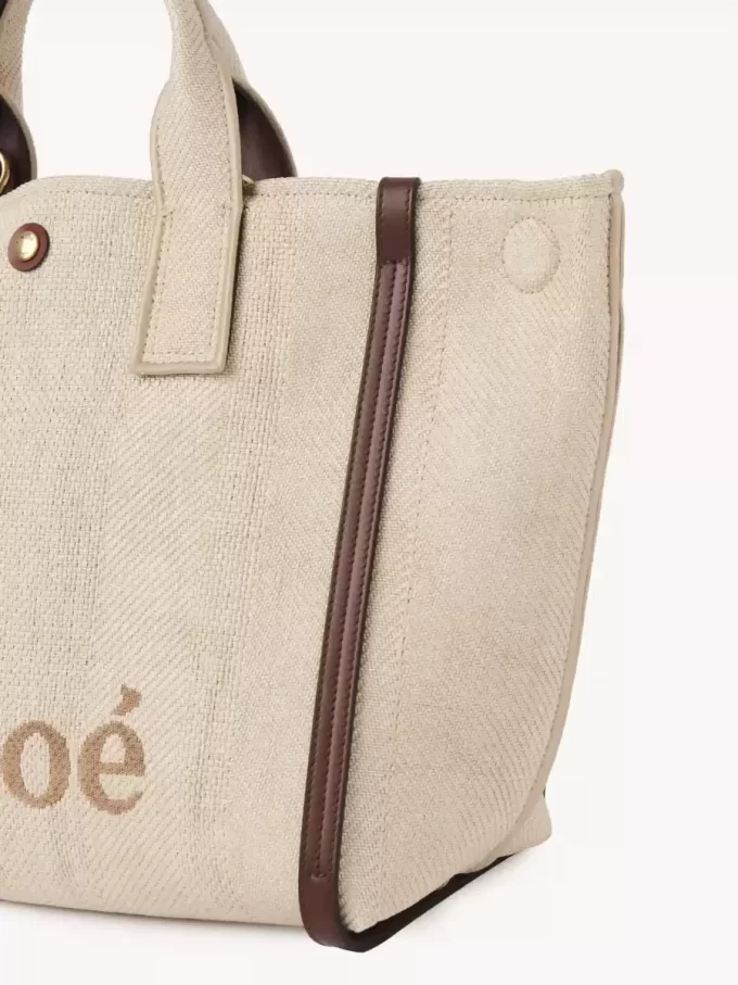 Chloé Carry Tote Bag aus Bastfasern Chloé Carry Tote Bag aus Bastfasern