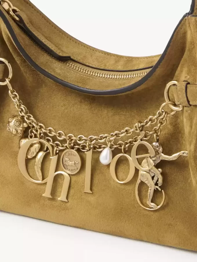 Chloé Charms Hobo Bag aus Wildleder Chloé Charms Hobo Bag aus Wildleder