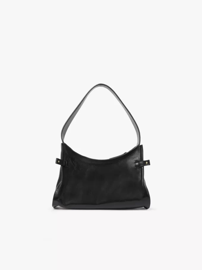 Chloé Charms Hobo-Tasche aus glänzendem Leder Chloé Charms Hobo-Tasche aus glänzendem Leder