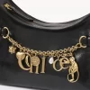 Chloé Charms Hobo-Tasche aus glänzendem Leder Chloé Charms Hobo-Tasche aus glänzendem Leder