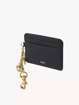 Chloé Charms Kartenetui aus genarbtem Leder