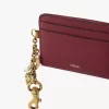 Chloé Charms Kartenetui aus genarbtem Leder Chloé Charms Kartenetui aus genarbtem Leder