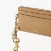 Chloé Charms Kartenetui aus genarbtem Leder Chloé Charms Kartenetui aus genarbtem Leder