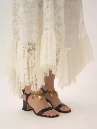 Chloé Charms Sandale mit Absatz