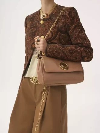 Chloé Heritage Umhängetasche aus genarbtem Leder