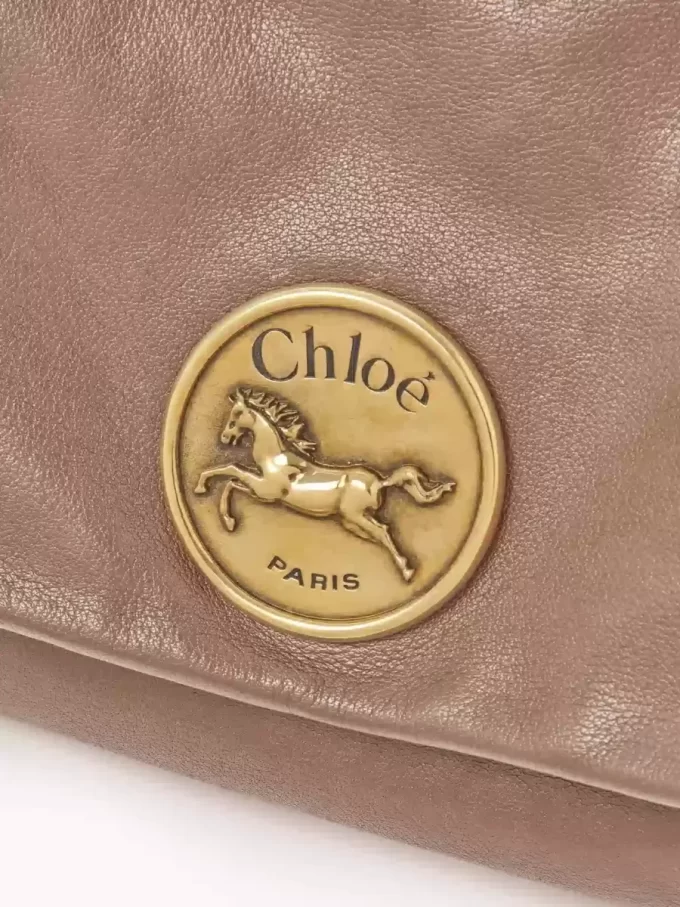 Chloé Heritage Umhängetasche aus genarbtem Leder Chloé Heritage Umhängetasche aus genarbtem Leder