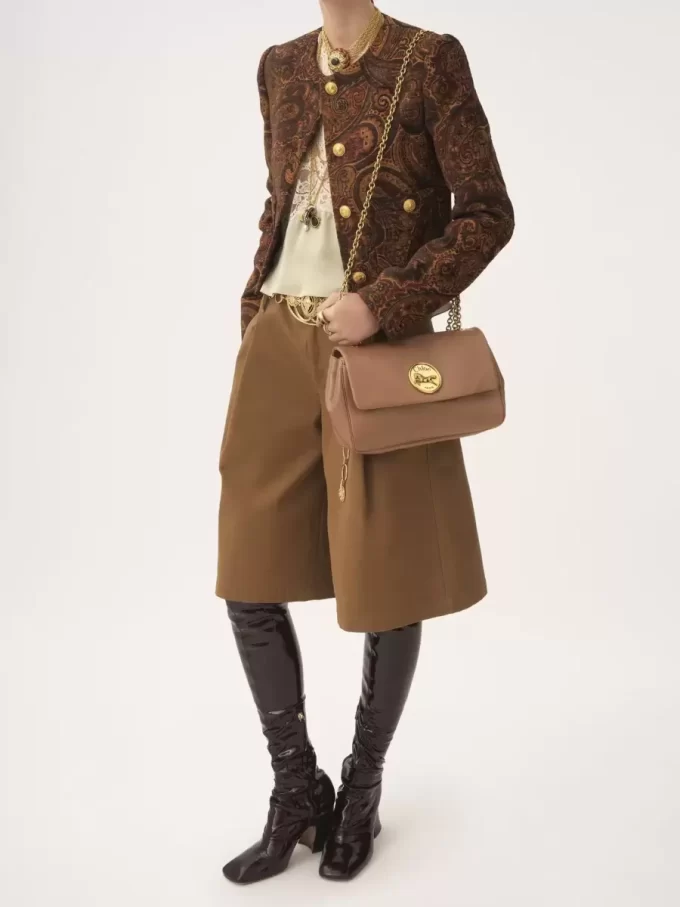 Chloé Heritage Umhängetasche aus genarbtem Leder Chloé Heritage Umhängetasche aus genarbtem Leder
