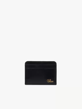 Chloé Iconic Kartenetui aus glänzendem Leder