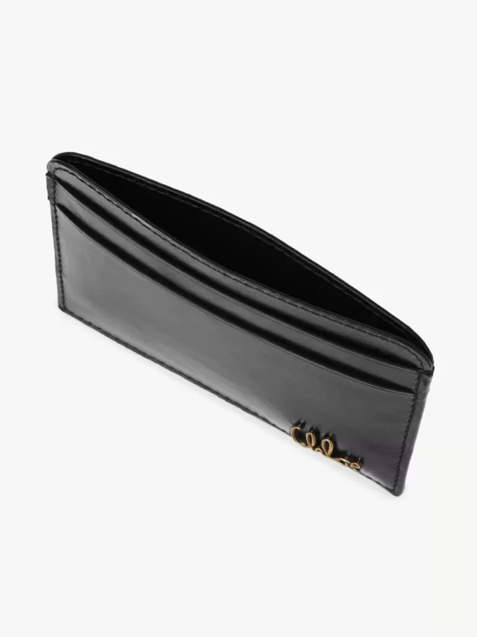 Chloé Iconic Kartenetui aus glänzendem Leder