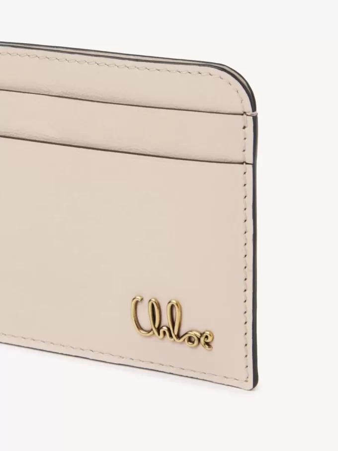 Chloé Iconic Kartenetui aus glänzendem Leder