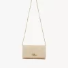 Chloé Iconic Klappengeldbörse an Kette aus Fasern mit Basteffekt