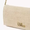 Chloé Iconic Klappengeldbörse an Kette aus Fasern mit Basteffekt