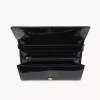 Chloé Iconic Klappengeldbörse mit Kette aus Lackleder