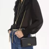 Chloé Iconic Klappengeldbörse mit Kette aus Lackleder