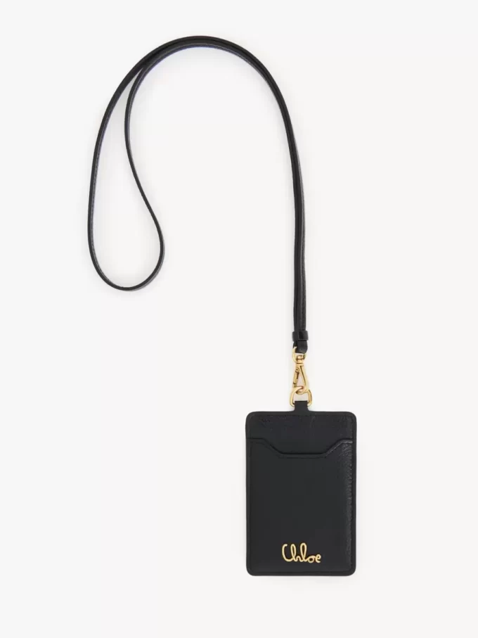 Chloé Iconic Passetui aus genarbtem Leder