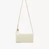 Chloé Spin Flap-Geldbörse mit Kette aus genarbtem Leder Chloé Spin Flap-Geldbörse mit Kette aus genarbtem Leder