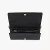 Chloé Spin Flap-Geldbörse mit Kette aus genarbtem Leder Chloé Spin Flap-Geldbörse mit Kette aus genarbtem Leder