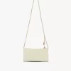 Chloé Spin Flap-Geldbörse mit Kette aus genarbtem Leder Chloé Spin Flap-Geldbörse mit Kette aus genarbtem Leder