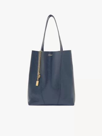 Chloé Spin Tote Bag aus genarbtem Leder Chloé Spin Tote Bag aus genarbtem Leder