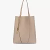 Chloé Spin Tote Bag aus genarbtem Leder Chloé Spin Tote Bag aus genarbtem Leder