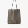 Chloé Spin Tote Bag aus genarbtem Leder Chloé Spin Tote Bag aus genarbtem Leder