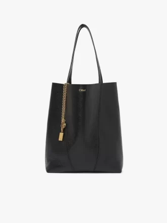 Chloé Spin Tote Bag aus genarbtem Leder