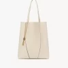 Chloé Spin Tote Bag aus genarbtem Leder Chloé Spin Tote Bag aus genarbtem Leder