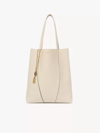 Chloé Spin Tote Bag aus genarbtem Leder