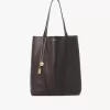 Chloé Spin Tote Bag aus genarbtem Leder