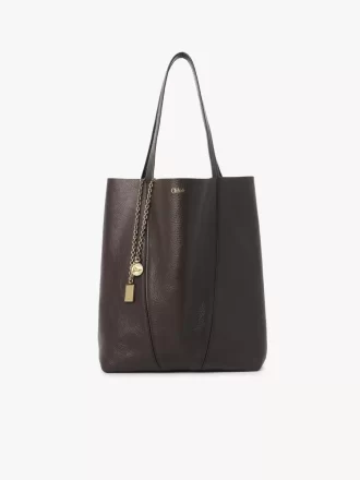 Chloé Spin Tote Bag aus genarbtem Leder