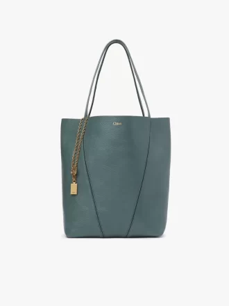 Chloé Spin Tote Bag aus genarbtem Leder