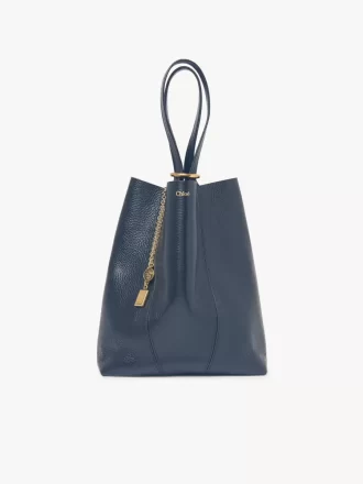 Chloé Spin Tote Bag aus genarbtem Leder Chloé Spin Tote Bag aus genarbtem Leder
